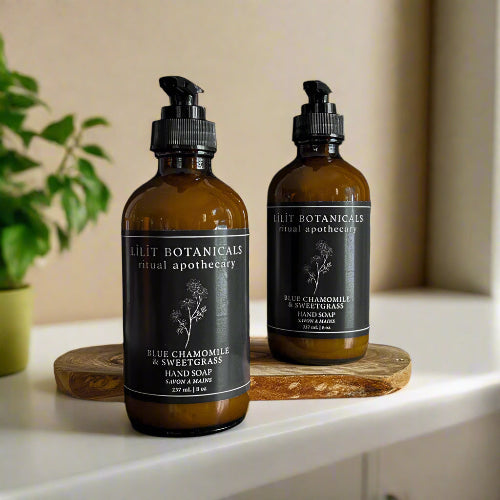 Liquid Hand Soap, Blue Chamomile & Sweetgrass