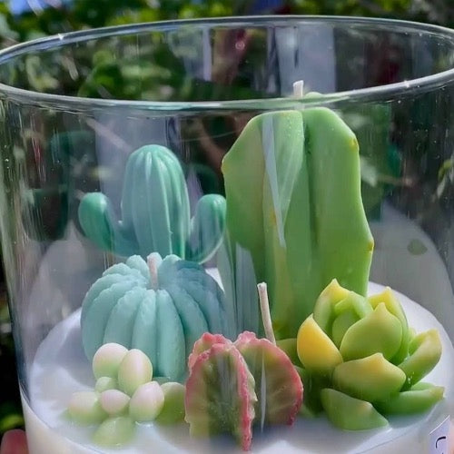 SALE Cacti Terrarium Scented Candle