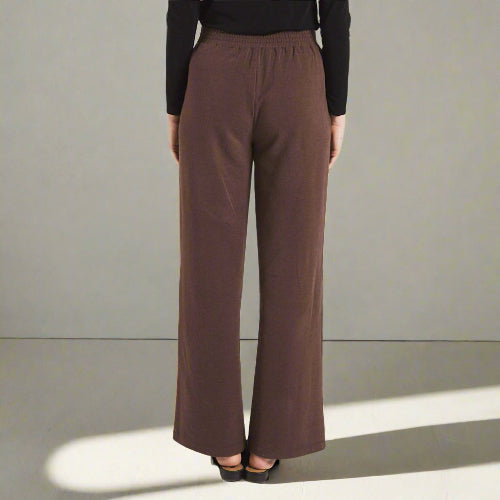 Bamboo Wide Leg Pant, Coffee Bean