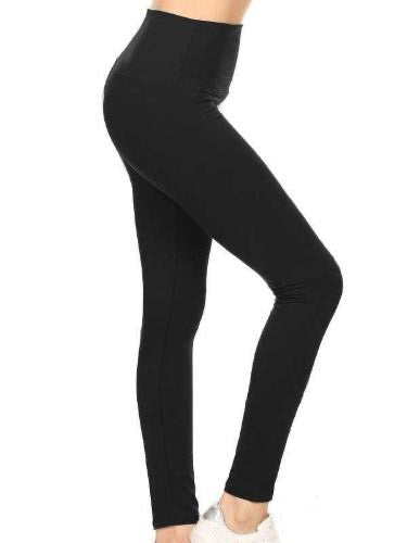 SALE Sueded High Waist Legging/Black O/S