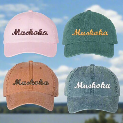 Muskoka Vintage Dad Cap, Assorted Colours