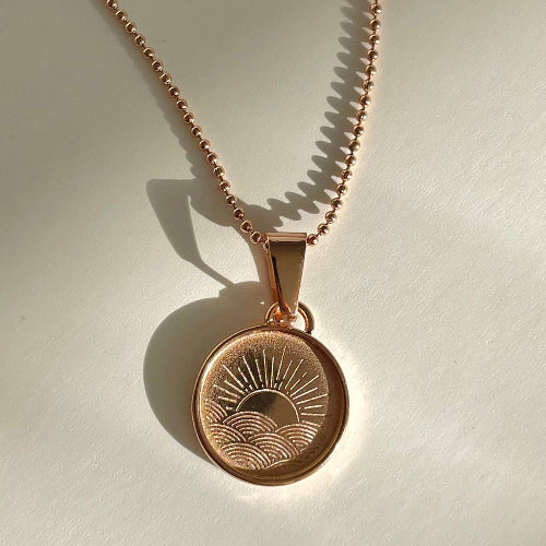 SALE Namaste Rose Gold Soleil Necklace