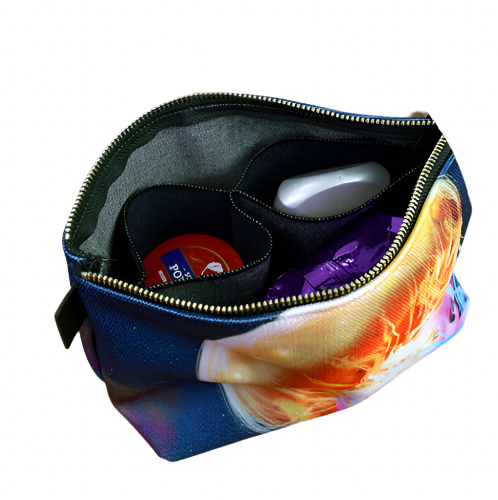 SALE Canvas Makeup Bag - Sun, Sand & Cocktails