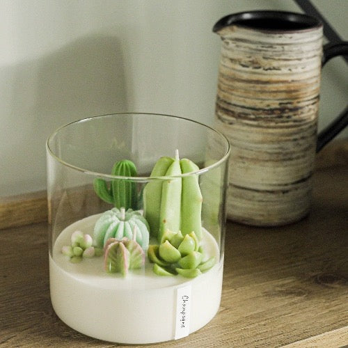 Cacti Terrarium Scented Candle