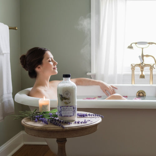 Coconut Milk Bath Salts Bottle/The Dreamer