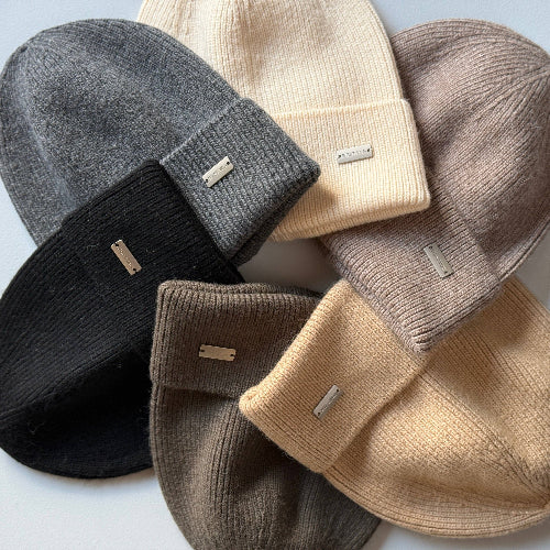 Cashmere Unisex Beanie, Assorted Colours