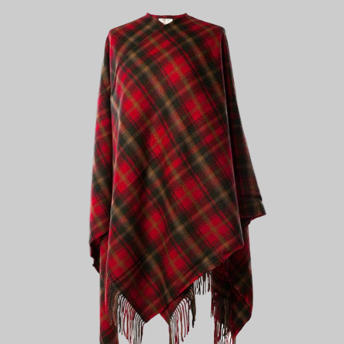 Lambswool Cape, Dark Maple