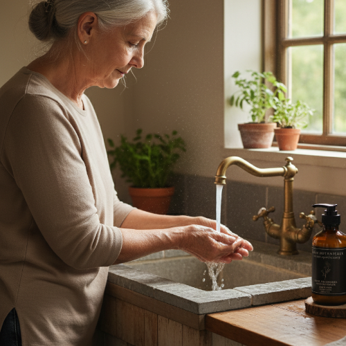 Liquid Hand Soap, Blue Chamomile & Sweetgrass
