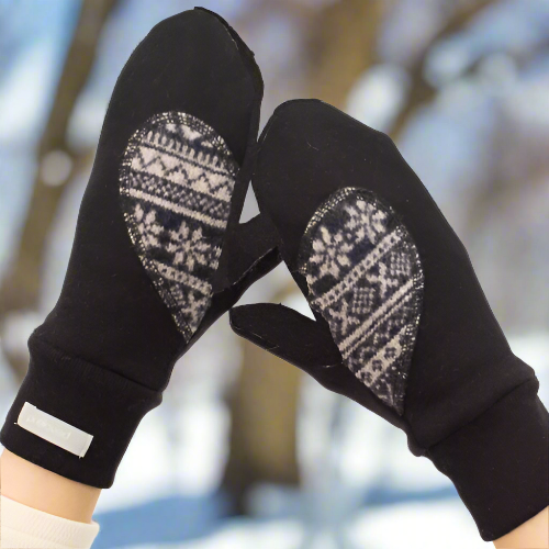 Upcycled Wool Mitts