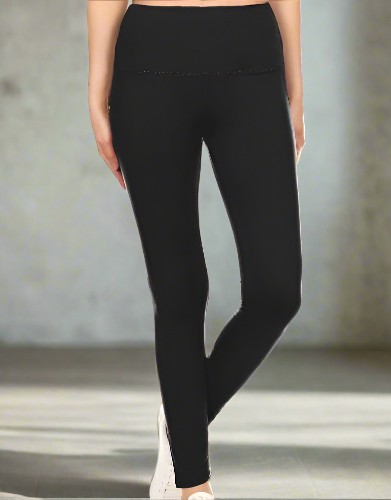 SALE Sueded High Waist Legging/Black O/S