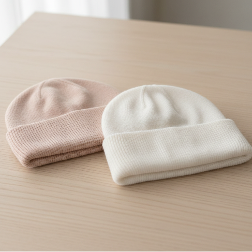 Eva Cashmere Hat, Blush or Winter White