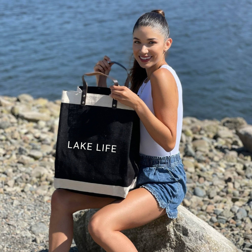 Lake Life Market Bag/Black