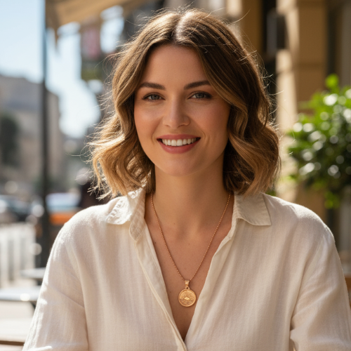 SALE Namaste Rose Gold Soleil Necklace