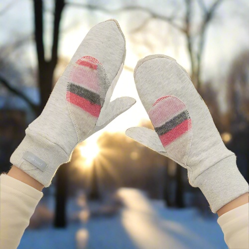 Upcycled Wool Mitts
