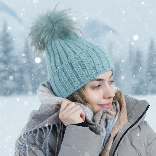 Jennifer Toque/Real Fur Pom/Assorted