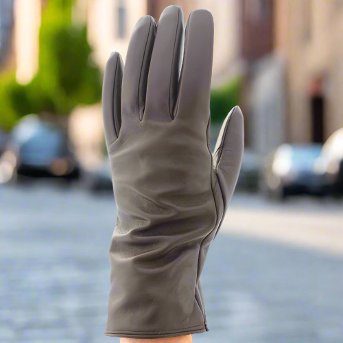 Women's Leather Gloves / Brown