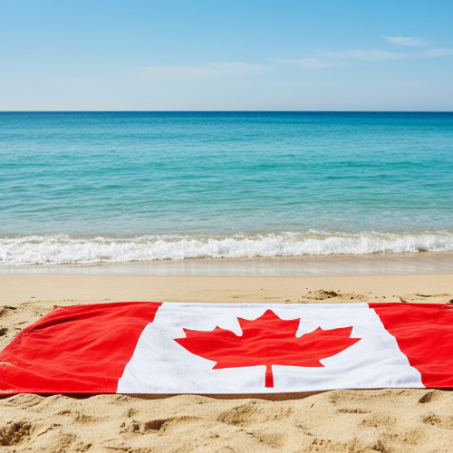 Canada Flag Beach Towel 84"x30"